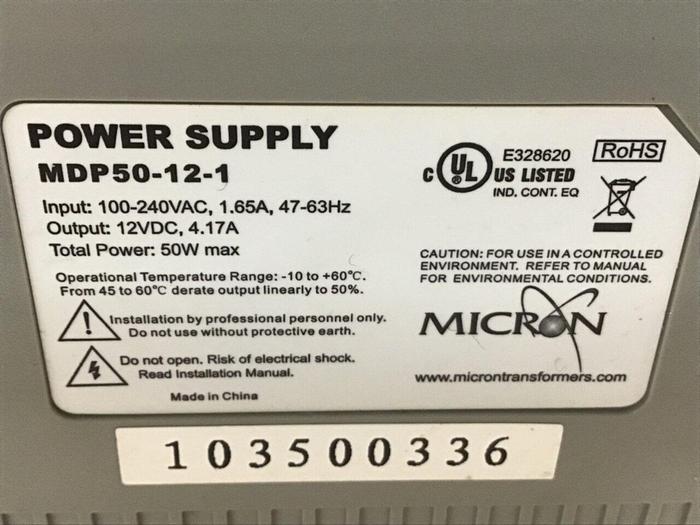 Used MICRON Power Supply MDP50-12-1 #141509