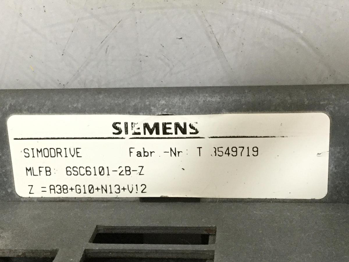 Used SIEMENS Simodrive 6SC6101-2B-Z #105421