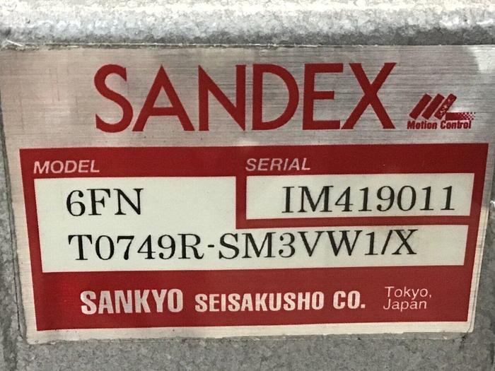 Used SANDEX Indexing Drive 6FNT0732R-SM3VW1/X #119944
