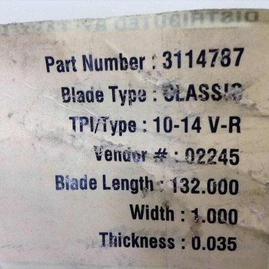 FASTENAL Band Saw Blade 11 X 1 X 10-14TPIX.035 M-42 #74636