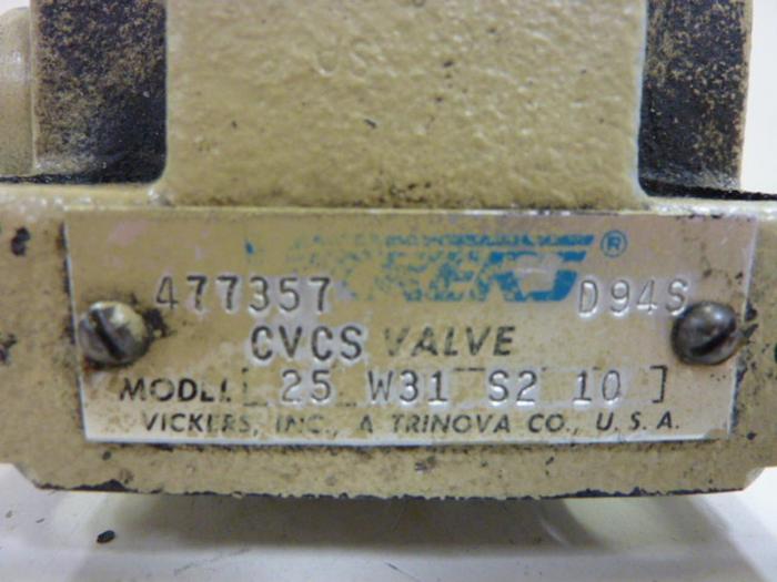 Used VICKERS Valve CVCS25W31S210 #61714