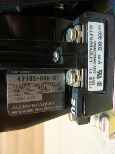 Used ALLEN BRADLEY Motor Starter Size 1 509-BOD-9A-90 SER B W50 #31038
