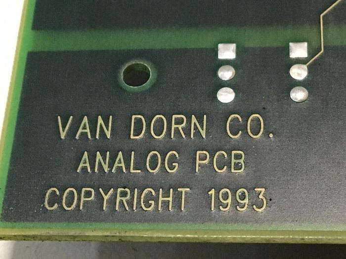 Used VAN DORN Analog Circuit Board 330025 PC330-025 Used