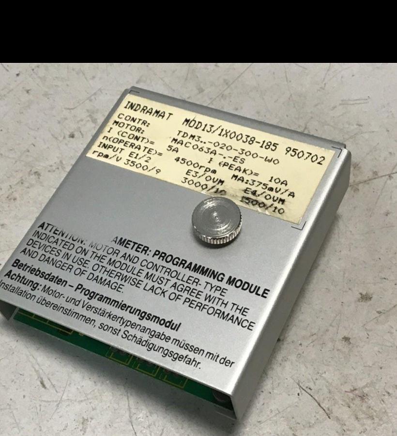 Used INDRAMAT Programming Module MOD13/1X0038-185 USED