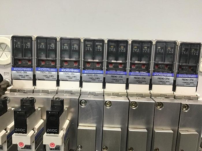 Used KOGANEI Manifold with Valve PBM8P-9W #120995