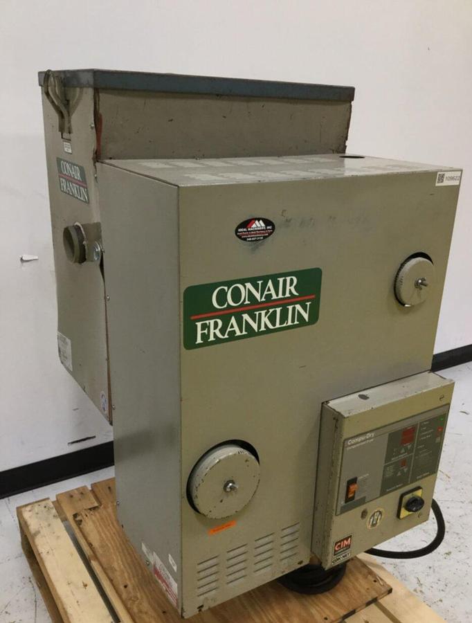 Used CONAIR FRANKLIN CD30 Desiccant Dryer w/ Hopper D30A4000300 HOP USED 