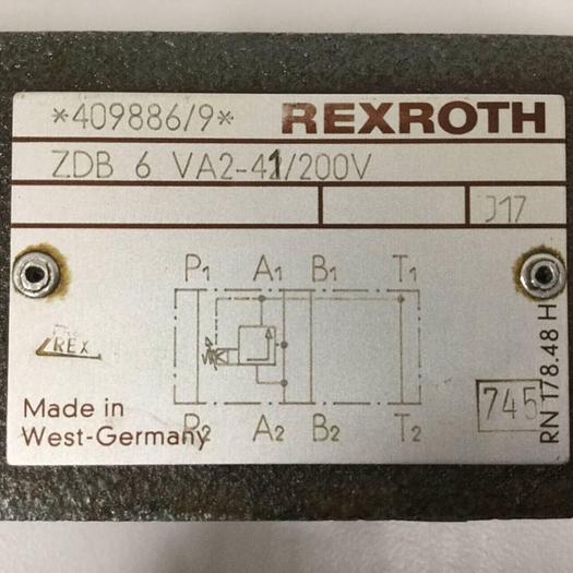Used REXROTH Valve ZDB6VA241200V #90411