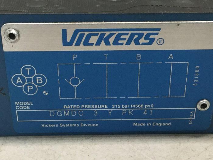 Used VICKERS Check Valve DGMDC 3 Y PK 41 #102356