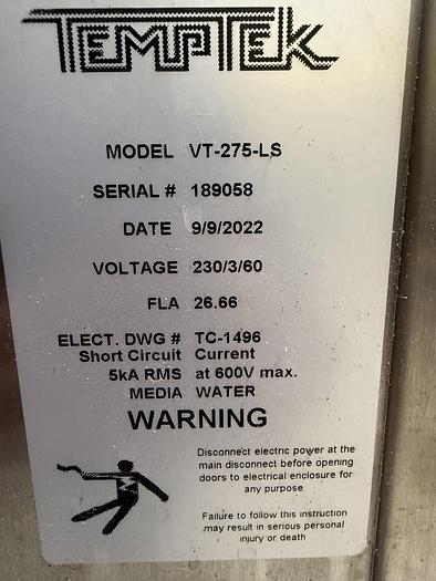 Used Temptek VT-275-LS