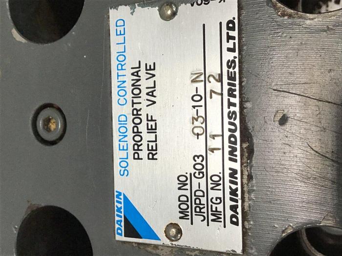 Used DAIKIN Relief Valve JRPD-G03-03-10-N #134304