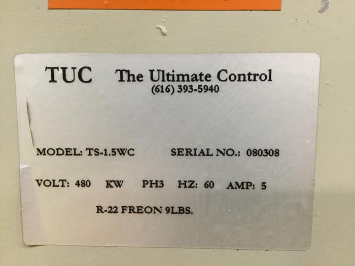 Used TUC 3 Ton Water Cooled Chiller TS-1.5WC Used