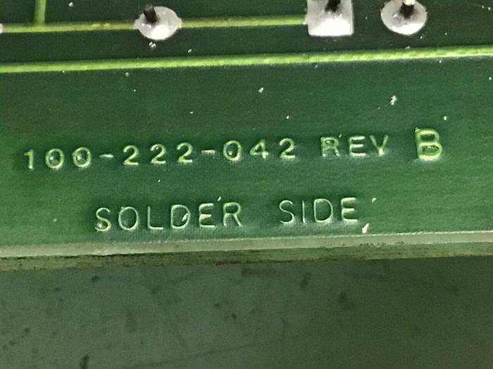 Used BRANSON Interface Circuit Board 100-222-042 #128757