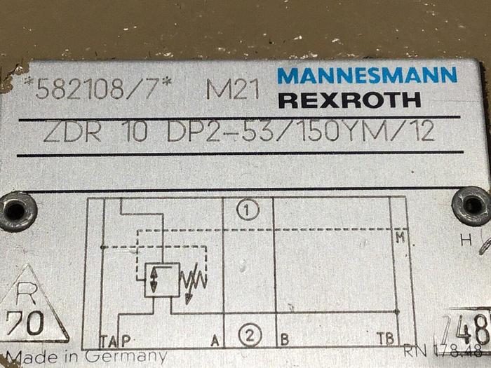 Used REXROTH Valves ZDR 10 DP2-53/150YM/12 #117026