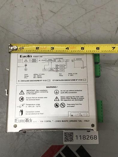 Used EUROTEK Power Supply Unit ET-SW/3X300-500/24/6/NB #118268