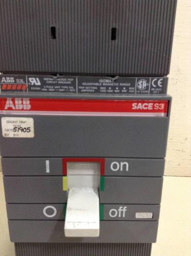 Used ABB 100 Amp Instantaneous Trip Breaker S3L-100 #73804