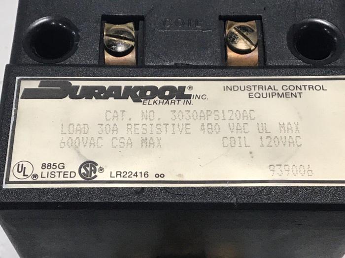Used DURAKOOL Relay 3030APS120AC Used