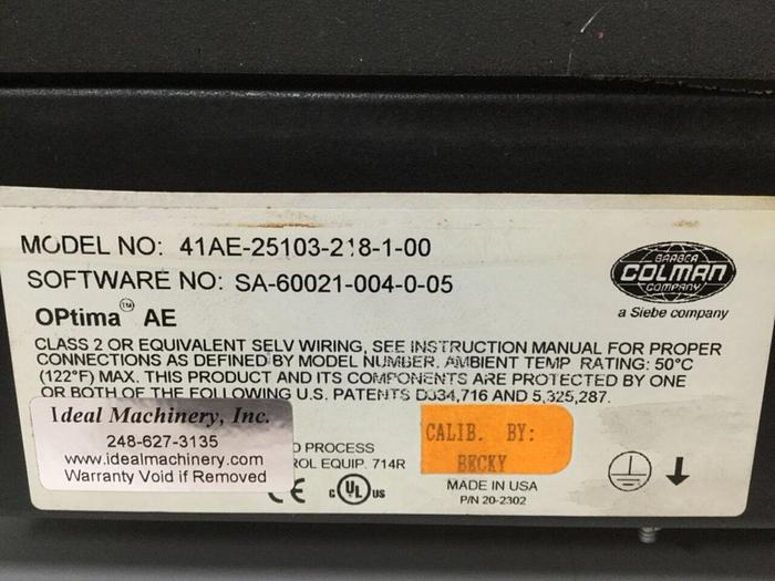 Used BARBER COLMAN Maco 4000 Operator Interface 41AE-25103-218-1-00 Used