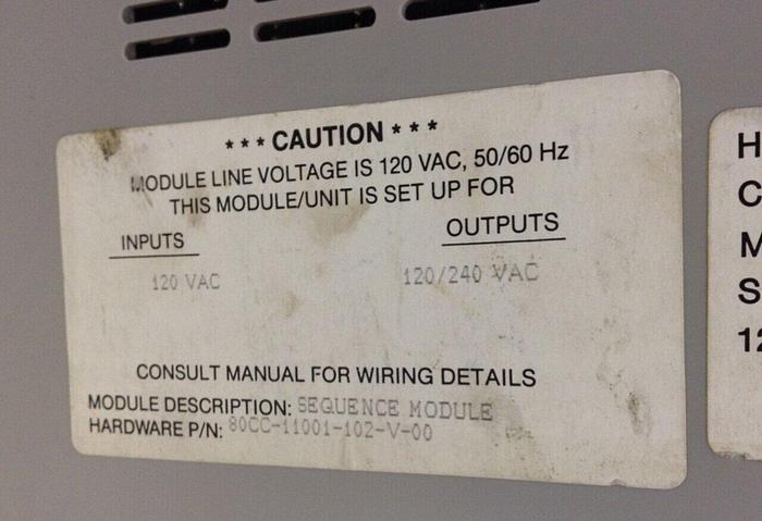 Used BARBER COLMAN Module 80CC-11001-102-V-00 #80103