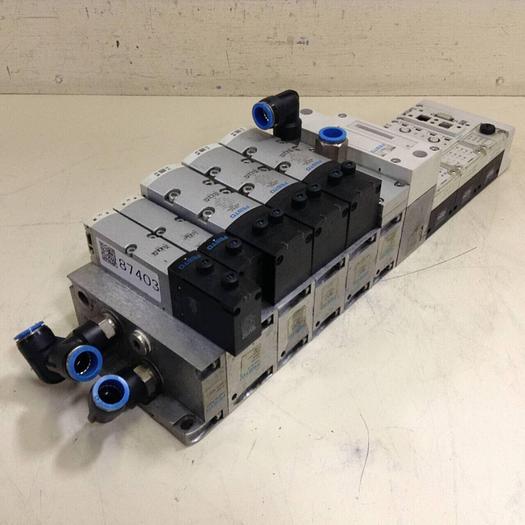 Used FESTO Control Block w/ Valves VTSA-FB Used