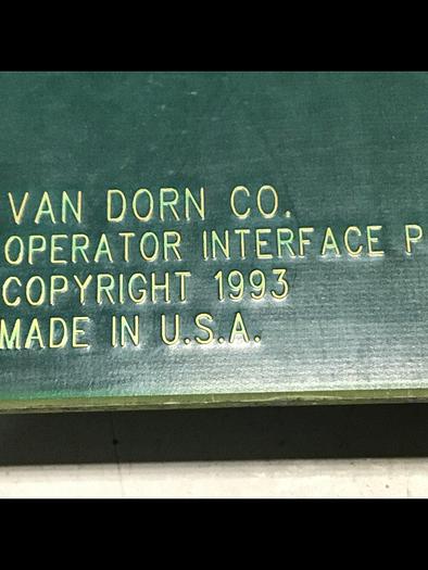 Used VAN DORN Operator Circuit Board PC330-034 Used
