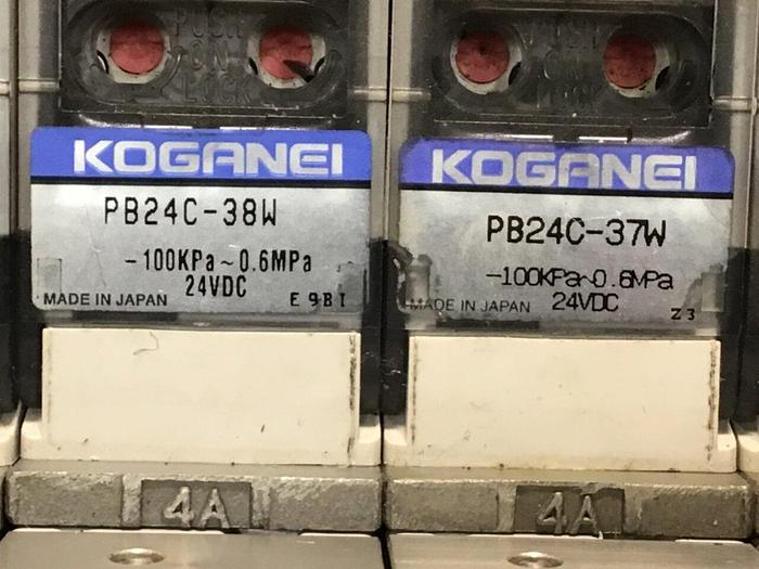 Used KOGANEI Manifold with Valve PBM8P-9W #120997