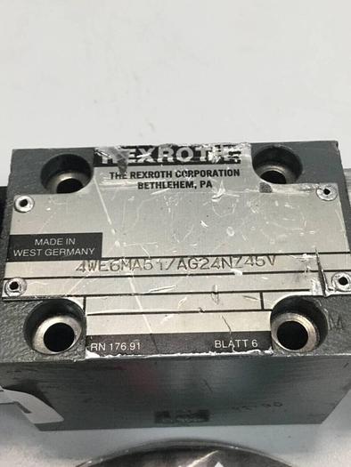 Used REXROTH Valve 4WE6MA517AG24NZ45V #96951