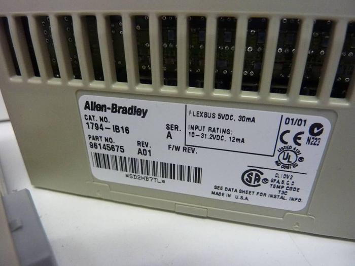 Used ALLEN BRADLEY Input Module 1794-IB16 SER A #49472