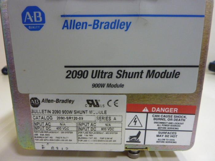 Used ALLEN BRADLEY Ultra Shunt Module 2090-SR120-09 SER A #63537