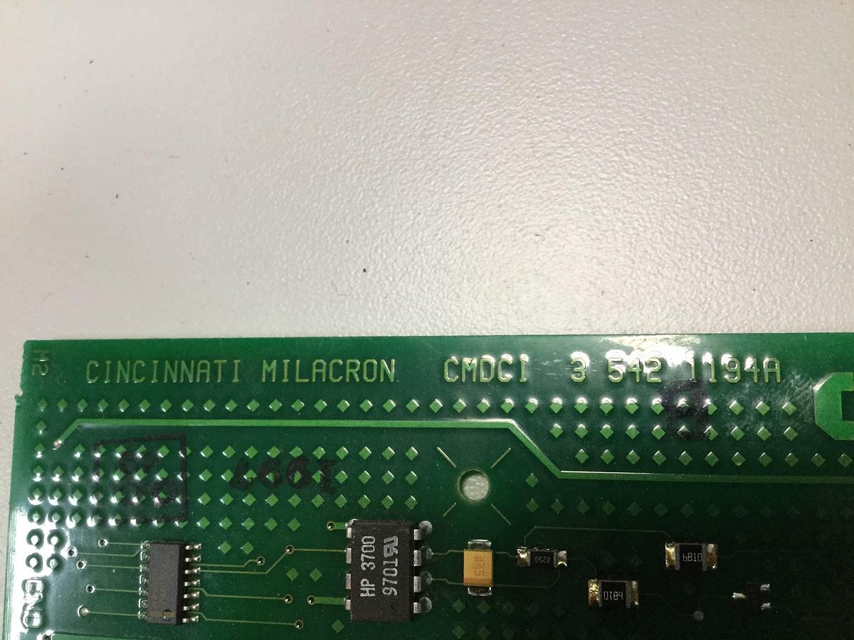 Used CINCINNATI MILACRON Circuit Board 3-542-1194A #93112