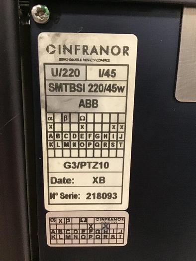 Used INFRANOR Servo Controller Module SMTBSI 220/45W Used