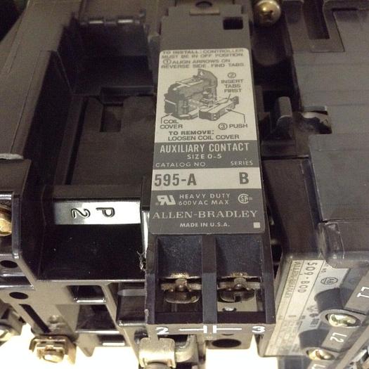 Used ALLEN BRADLEY Starter Size 1 509-BOD SER B W51 #73499