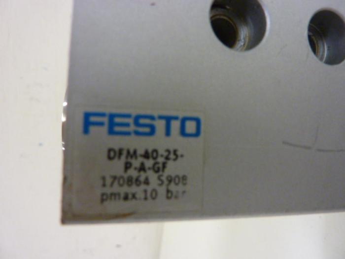 Used FESTO Pneumatic Cylinder DFM-40-25-P-A-GF #57332