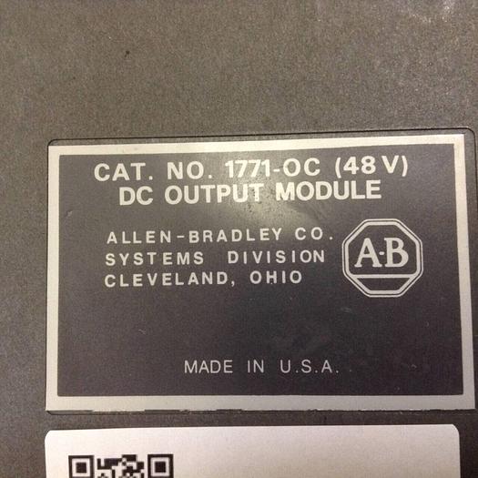 Used ALLEN BRADLEY DC Output Module 1771-OC (48V) #84386