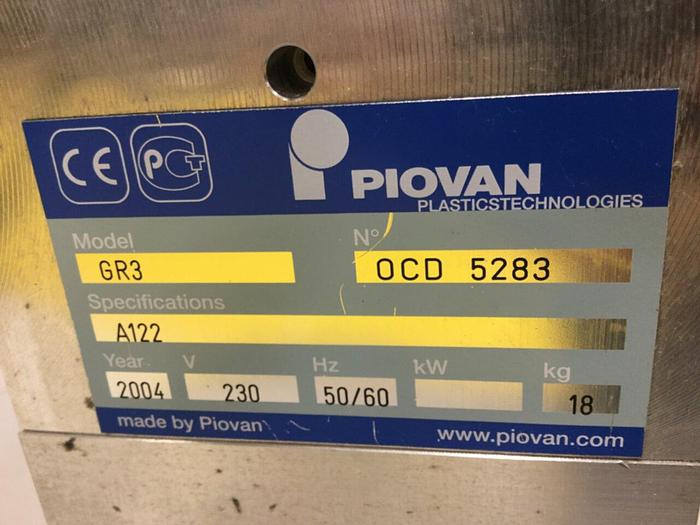 Used PIOVAN Vacuum Receiver GR3 #105311