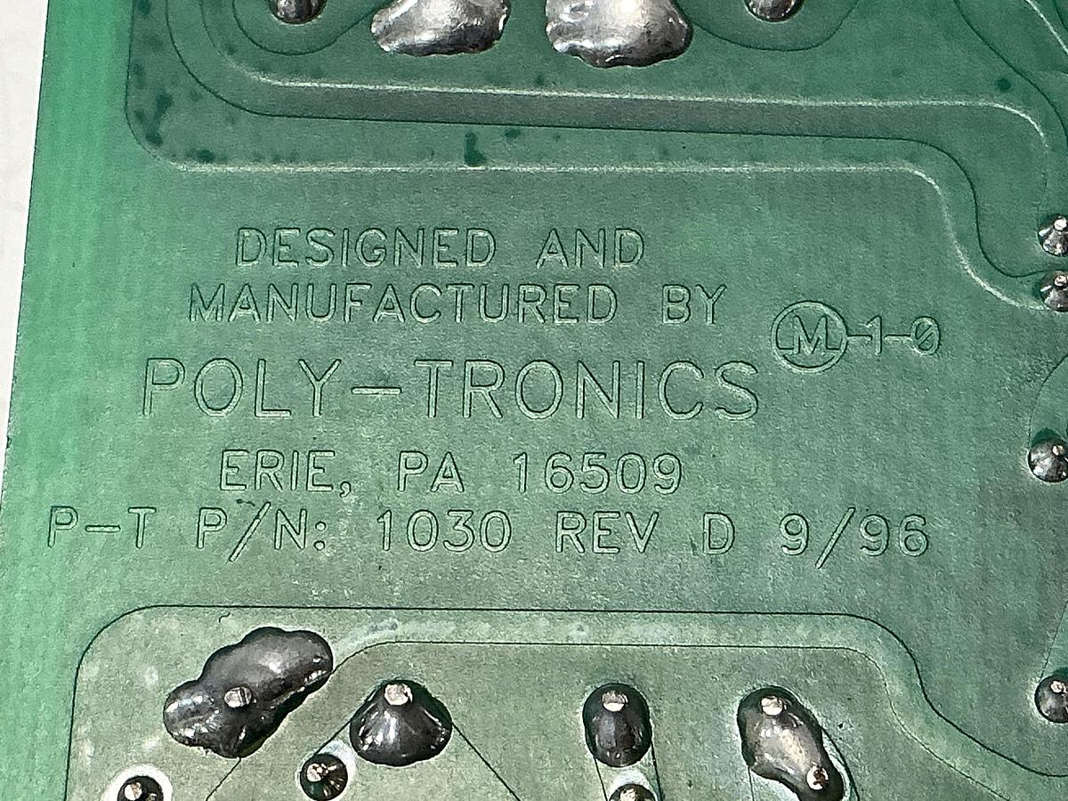 Used POLY-TRONICS 1030