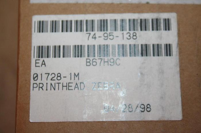 ZEBRA TECHNOLOGIES CORP Thermal Printhead 01728-1M Used