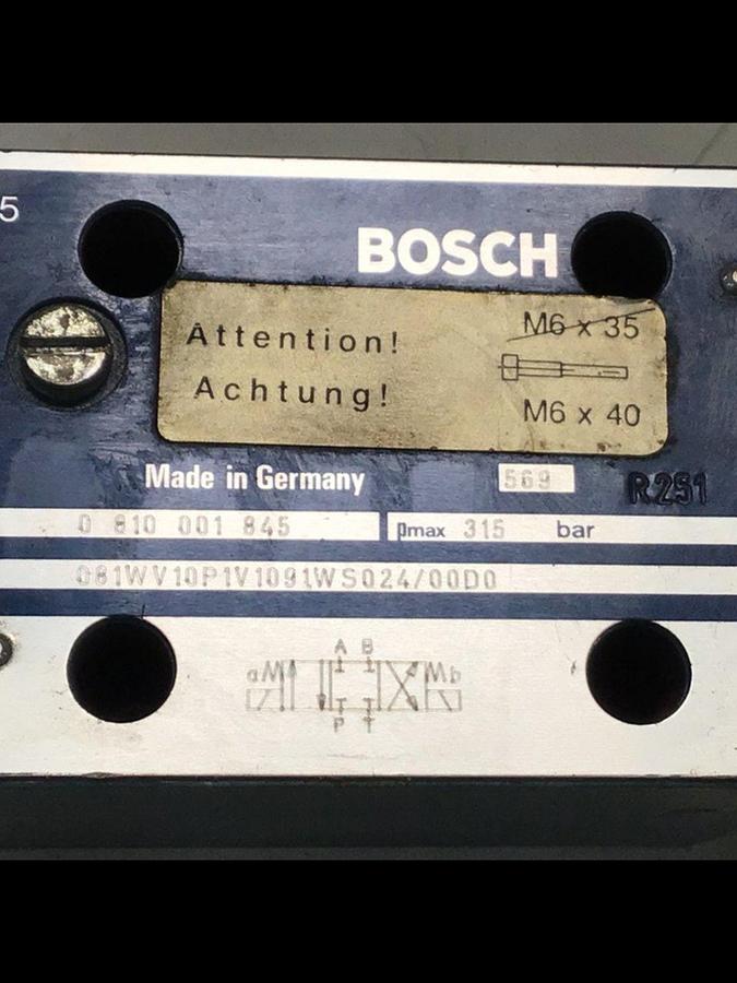 Used BOSCH Valve 0 810 001 845 Used