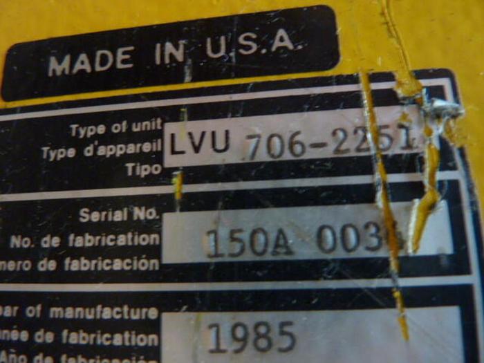 Used SICK OPTIC ELECTRONIC Light Curtain LVU 706-2251 Used