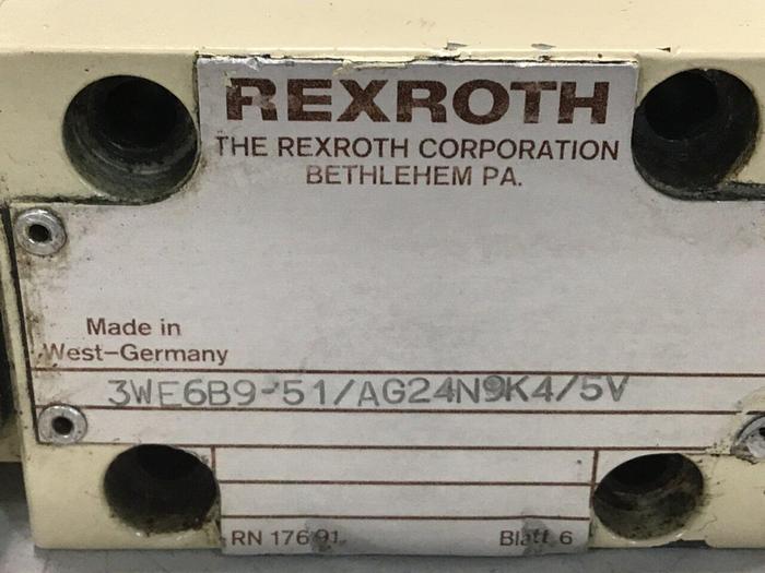 Used REXROTH Valve 3WE6B951AG24N9K45V #115847