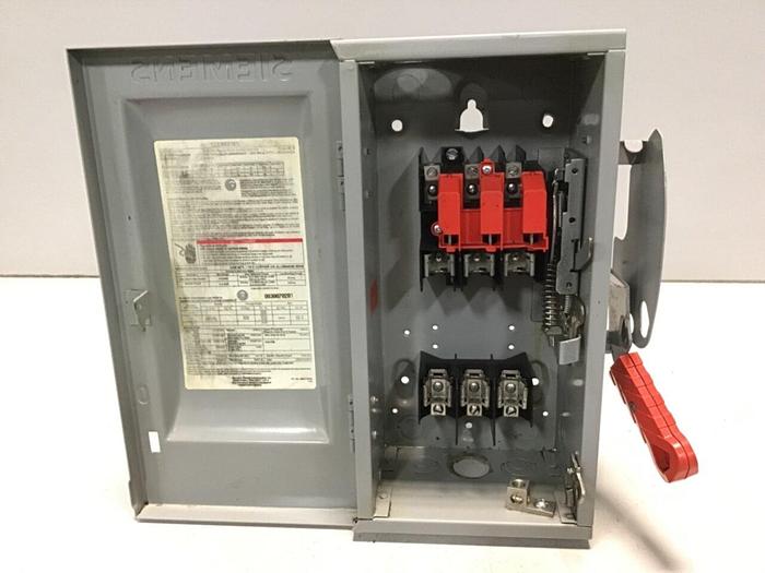 Used SIEMENS 30 Amp Disconnect Switch HF361 #120449