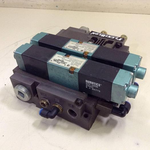 Used NUMATICS Control Block w/ Valves 082SS615M #80014