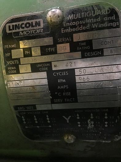 Used ALSTEELE 3 HP Grinder 10X9-GRD Used