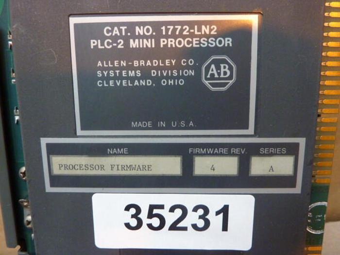Used ALLEN BRADLEY PLC-2 Mini processor 1772-LN2 SER A #35231
