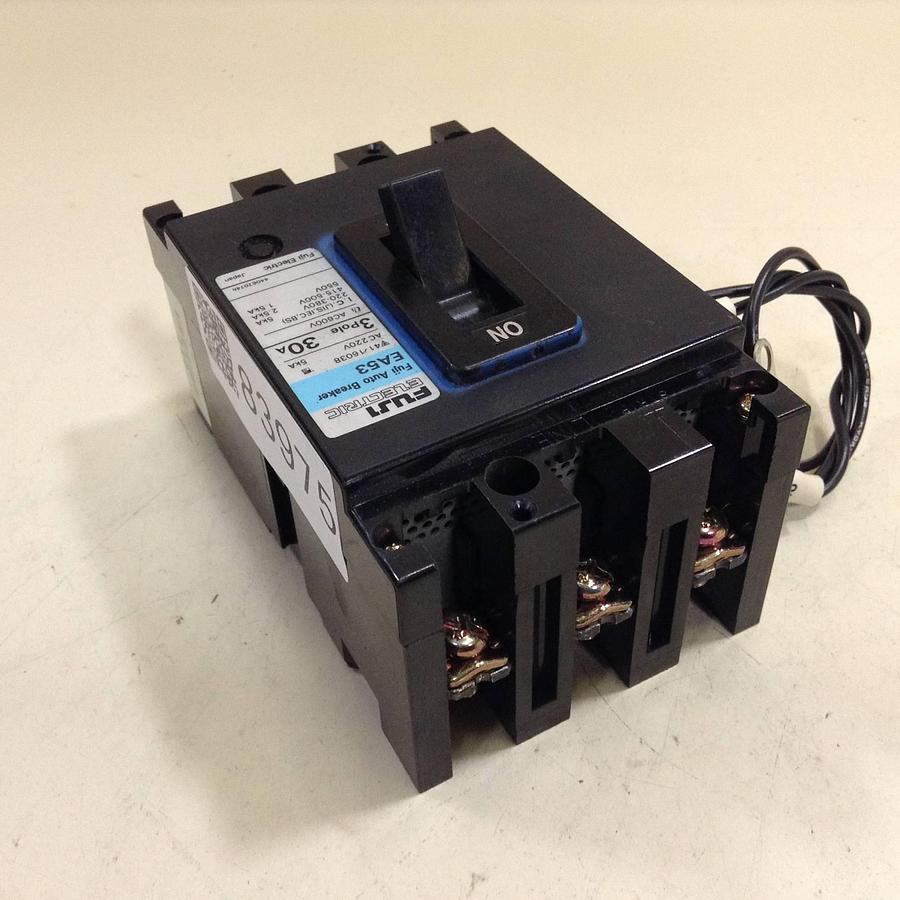 Used FUJI ELECTRIC 30 Amp Circuit Breaker EA53-30 Used