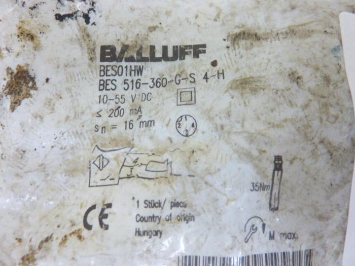 BALLUFF Inductive Sensor BES 516-360-G-S4-H #45373