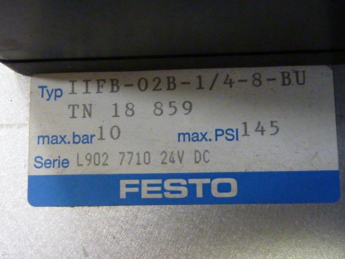 Used FESTO Control Block / Valve Terminal IFB8-02 #52838
