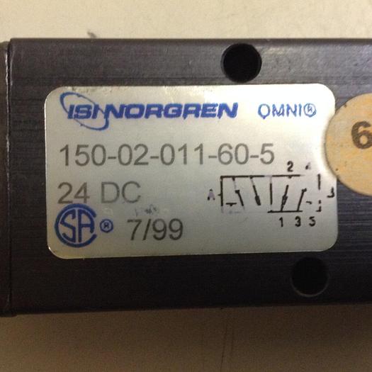 Used NORGREN Omni Solenoid Valve 150-02-011-60-5 #86129
