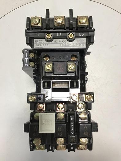 Used ALLEN BRADLEY Starter Size 1 509-BOD SER B W45 USED