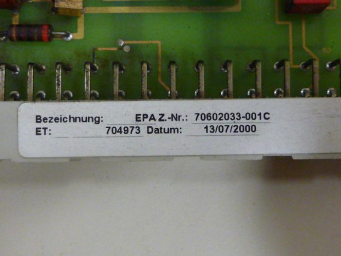 Used AEG Circuit Board 70602033B600 #53418