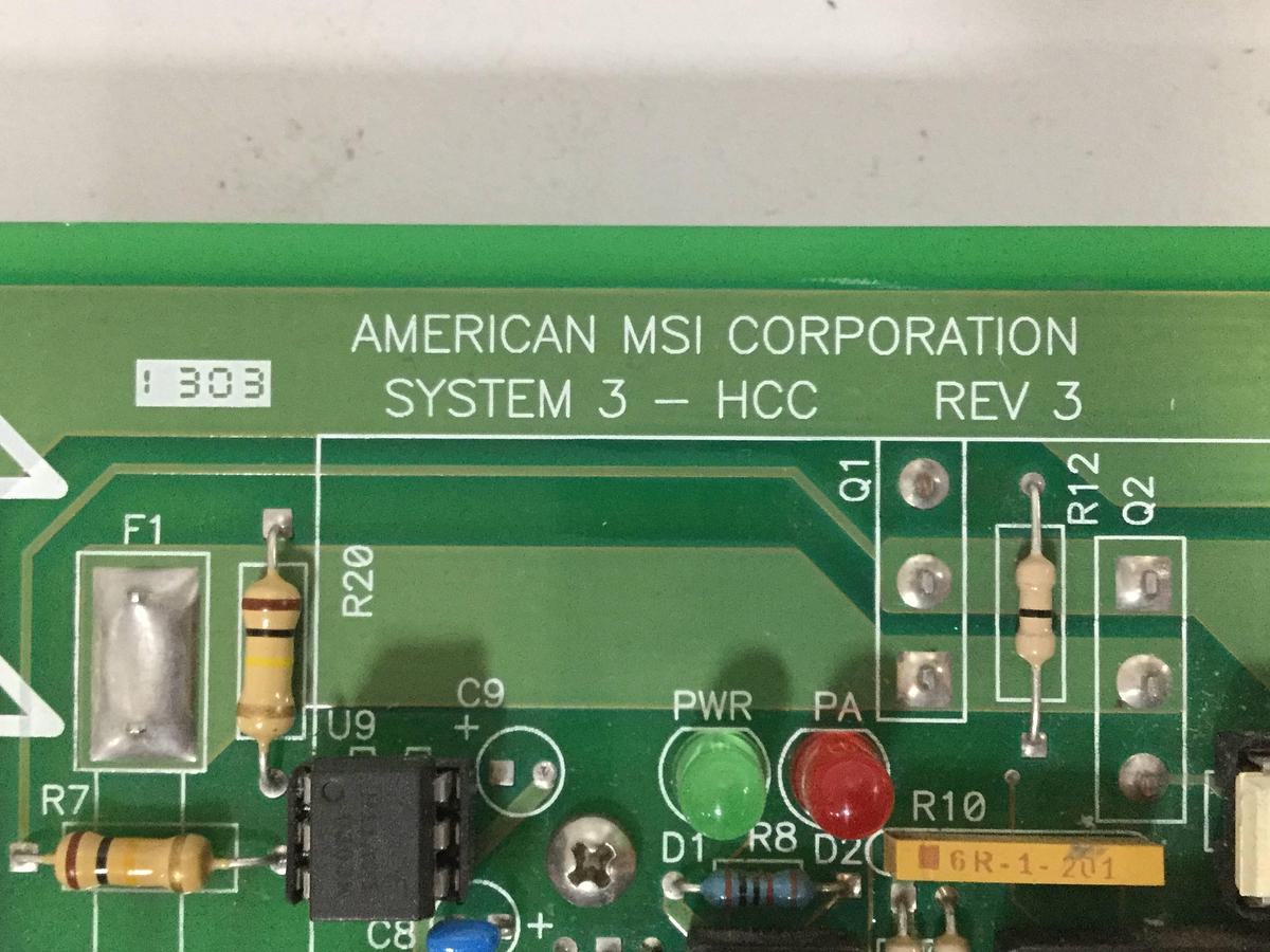 Used AMERICAN MSI Control Board C3201.010.045 Used 